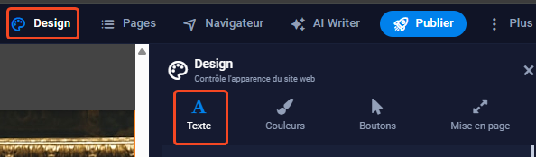 Site Jet Builder : Personnalisation du design et des styles